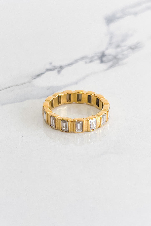 WS 630 Jewelry - Natural Elements Gold Baguette Ring