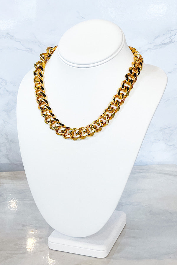 WS 630 Jewelry - Natural Elements Gold Chunky Chain Necklace -ETA 11/4
