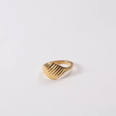 WS 630 Jewelry - Natural Elements Twill Line Gold Ring