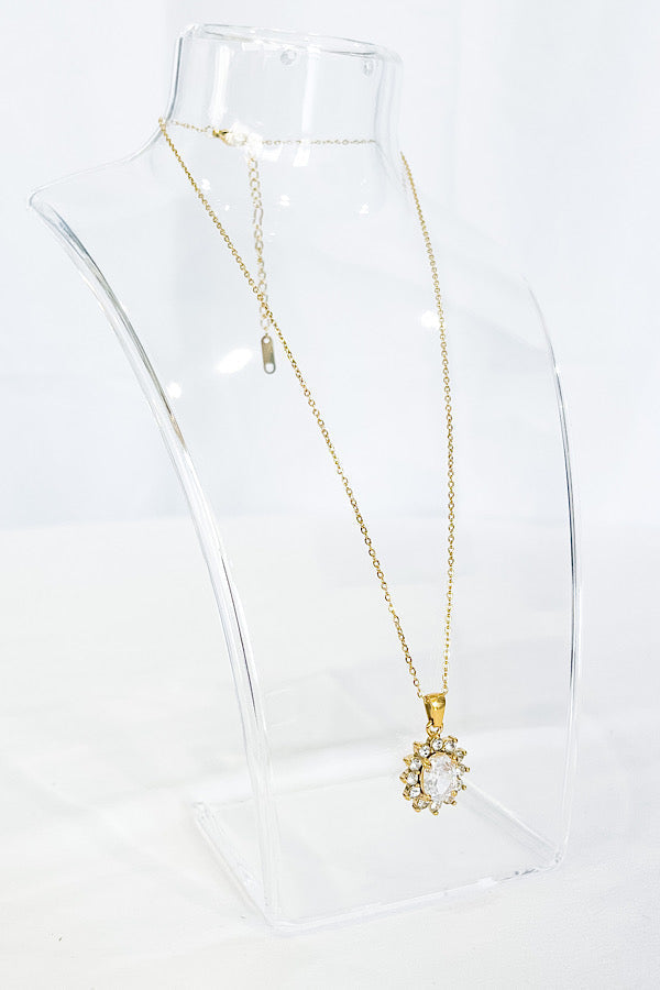 WS 630 Jewelry - Natural Elements White Sunburst Necklace