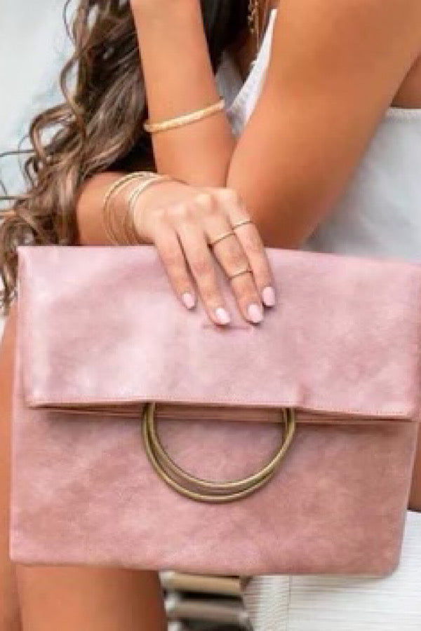 WS 640 Handbags - Pink Katie Clutch