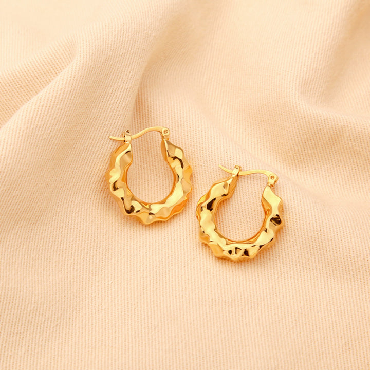 Gold-Plated Huggie Earrings