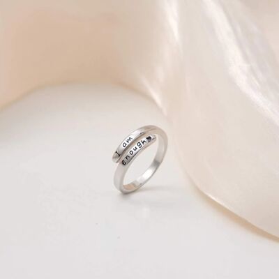 925 Sterling Silver Engraved Bypass Ring-Ever Joy