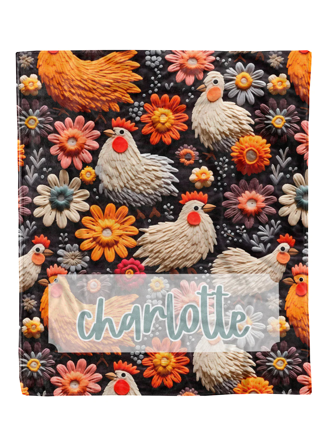 PREORDER: Spring Chickens Custom Minky Blanket