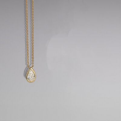 18K Gold-Plated Stainless Steel Pendant Necklace-Ever Joy