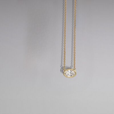 18K Gold-Plated Stainless Steel Pendant Necklace-Ever Joy