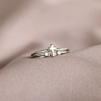 925 Sterling Silver Cross Ring-Ever Joy