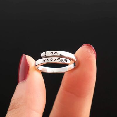 925 Sterling Silver Engraved Bypass Ring-Ever Joy